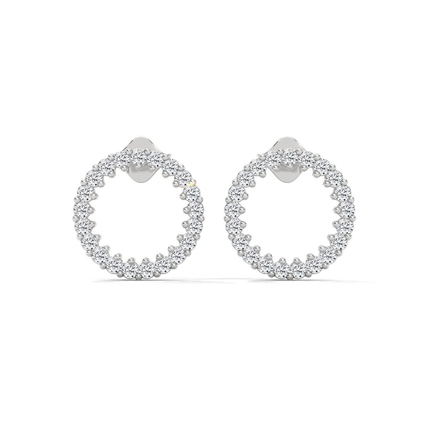 celeste hoop earing in silver