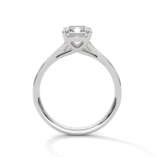 EMERALD ELEGANCE SOLITAIRE RING