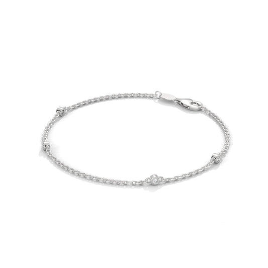 Minimalist Bezel Diamond Bracelet