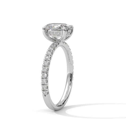 OVAL BRILLIANCE PAVE RING