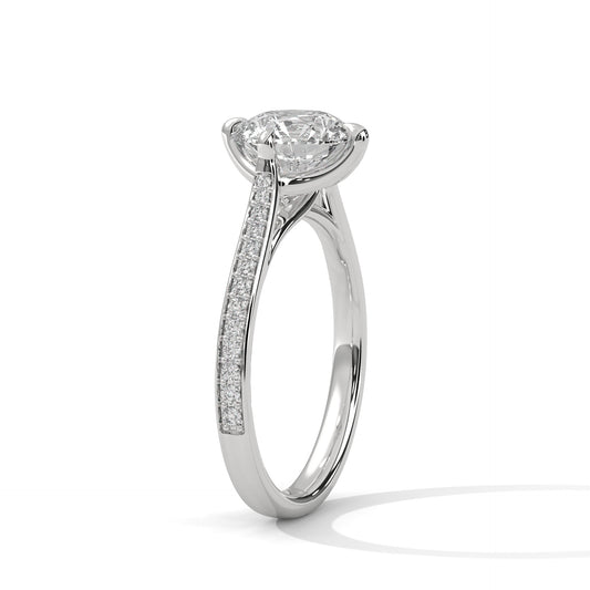 SIGNATURE PAVE SOLITAIRE RING