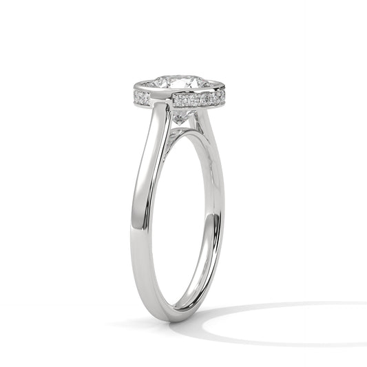 ELEVATED HALO SOLITAIRE RING