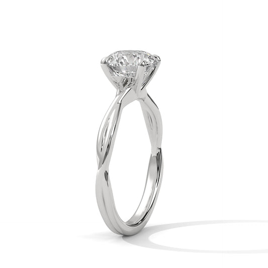 ELEGANT TWIST SOLITAIRE RING