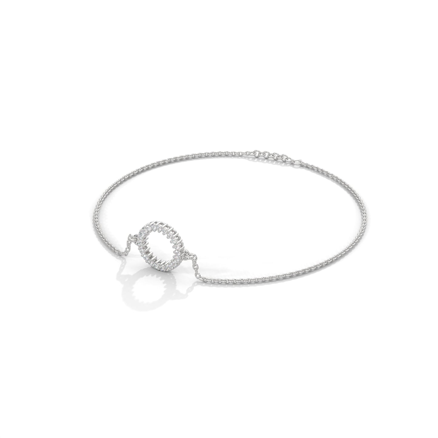 round small diamond bracelet