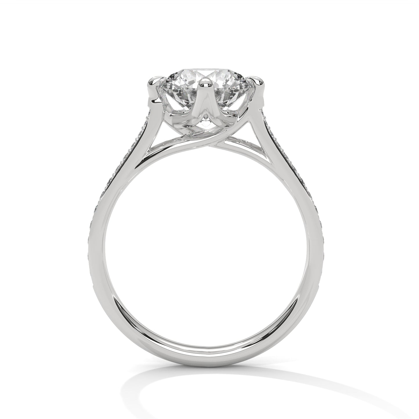 SIGNATURE PAVE SOLITAIRE RING