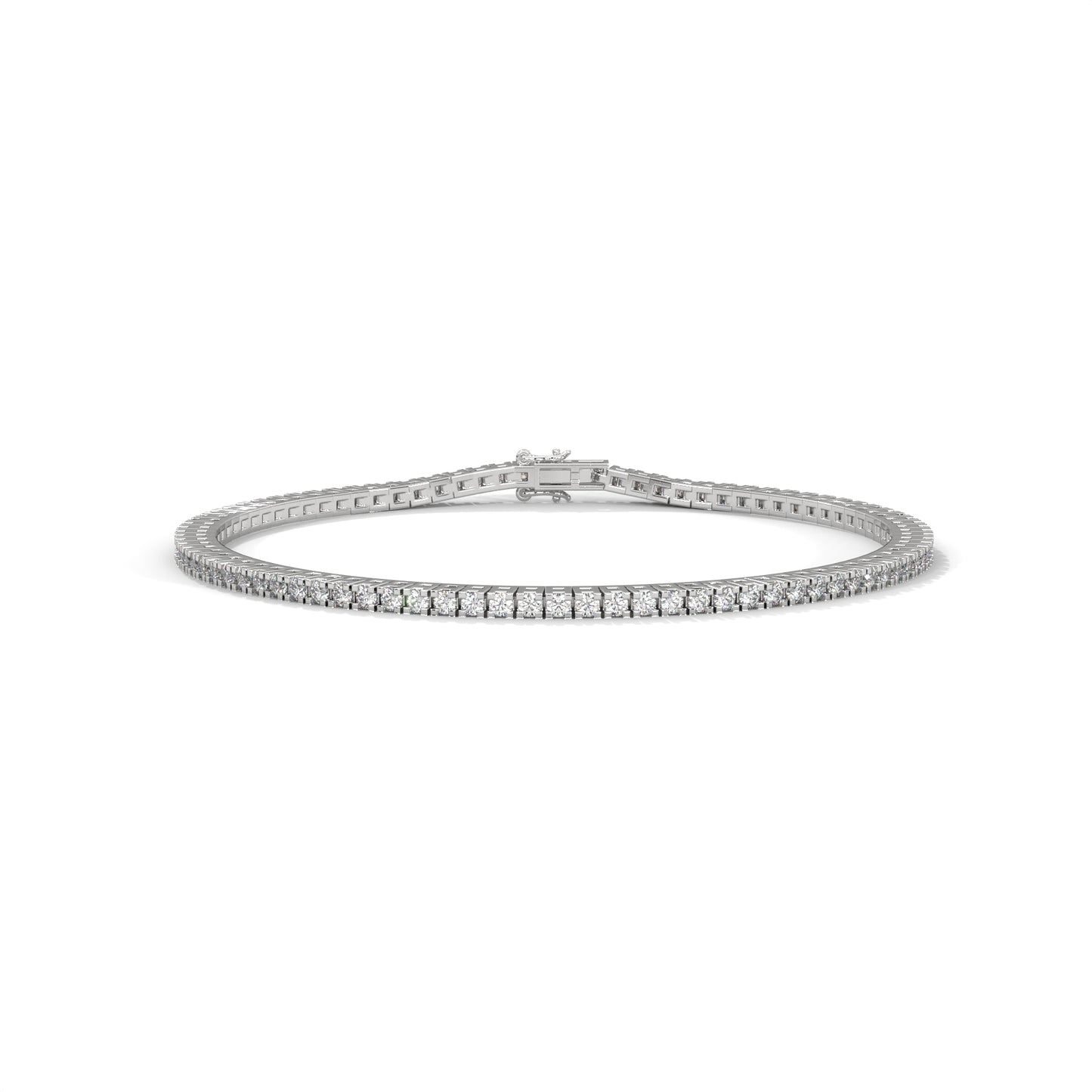 tennis bracelet in sterling silver