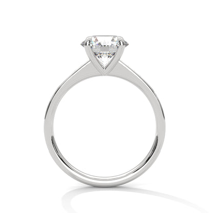 CLASSIC PAVE SOLITAIRE RING