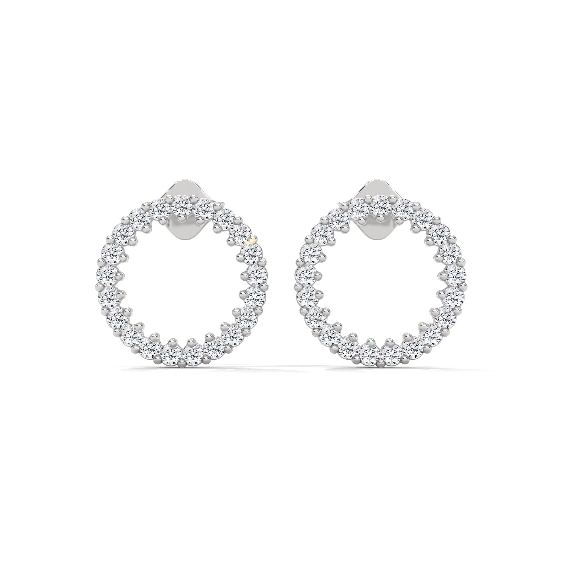 celeste hoop earing in silver