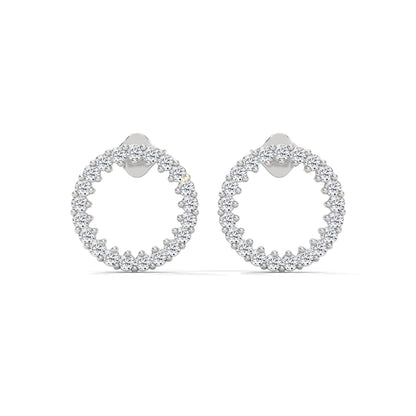 celeste hoop earing in silver