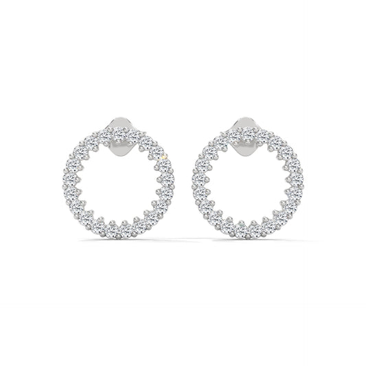 celeste hoop earing in silver