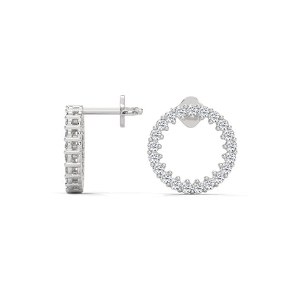 diamond celeste hoop earing   