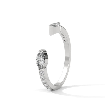 SILVER MARQUIS BAND FOR WOMENS