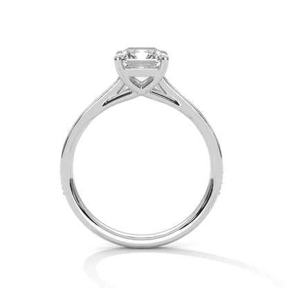 EMERALD ELEGANCE SOLITAIRE RING