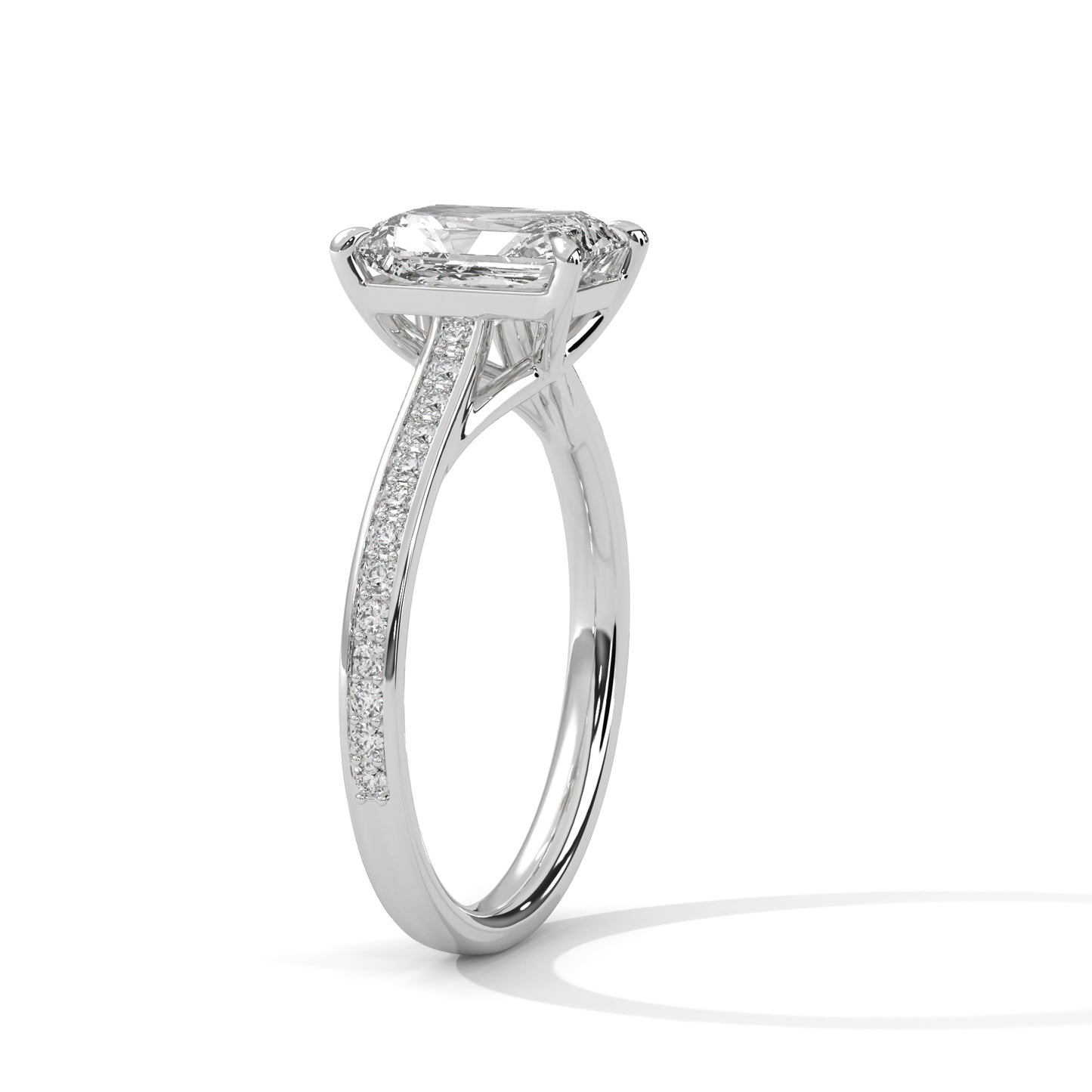 EMERALD ELEGANCE SOLITAIRE RING