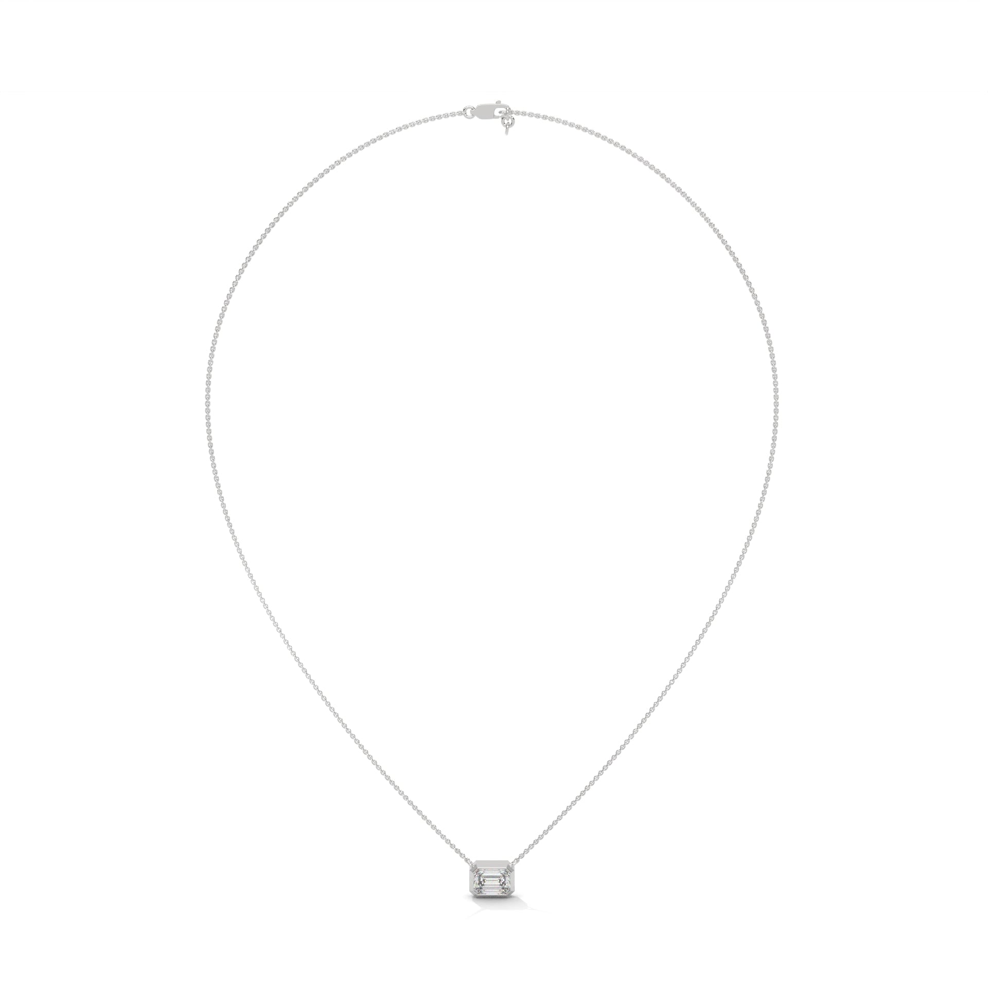 emerald diamond pendent for womens