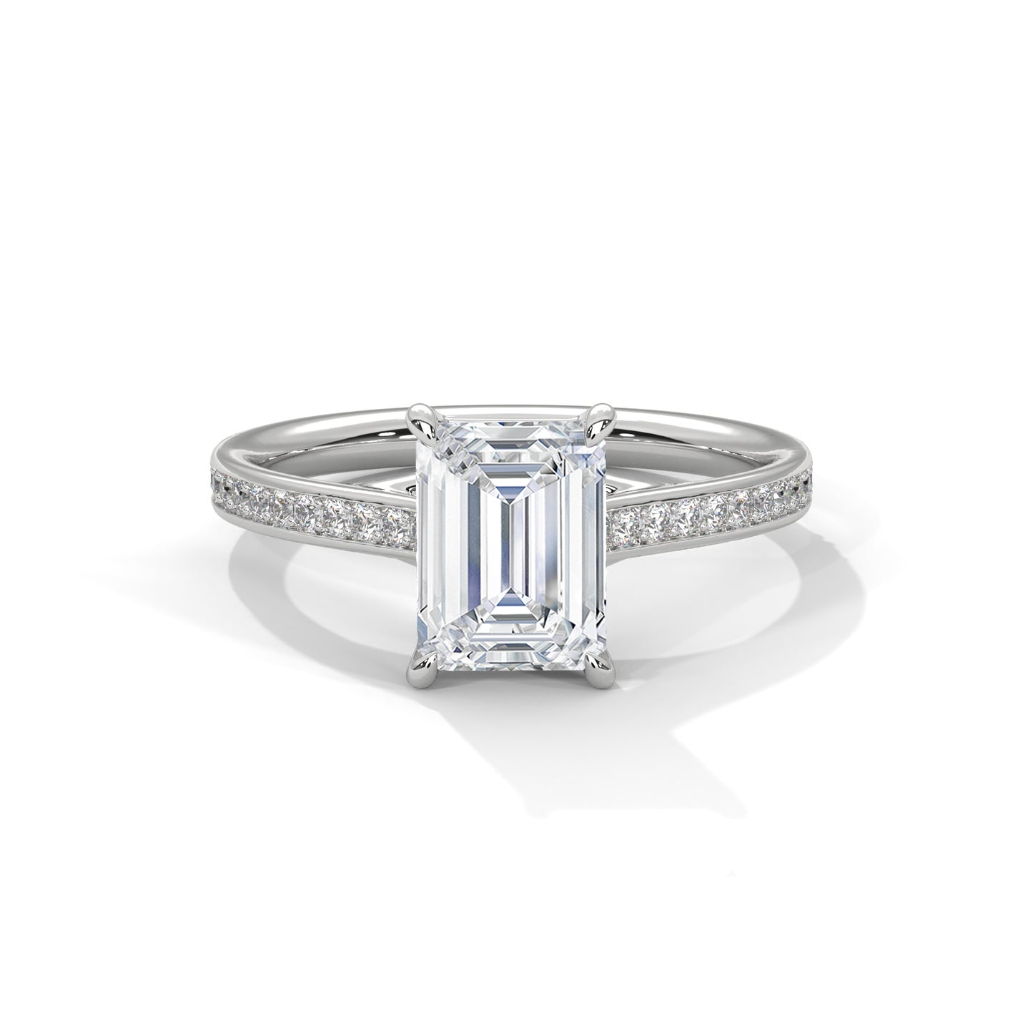 EMERALD ELEGANCE SOLITAIRE RING