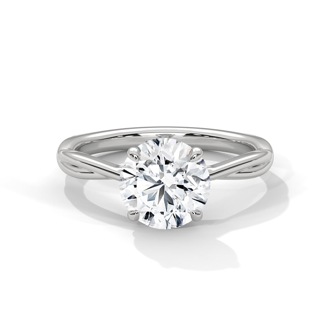 ELEGANT TWIST SOLITAIRE RING