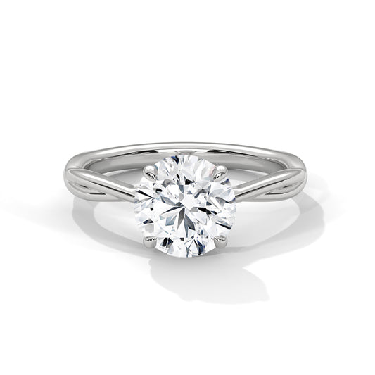 ELEGANT TWIST SOLITAIRE RING