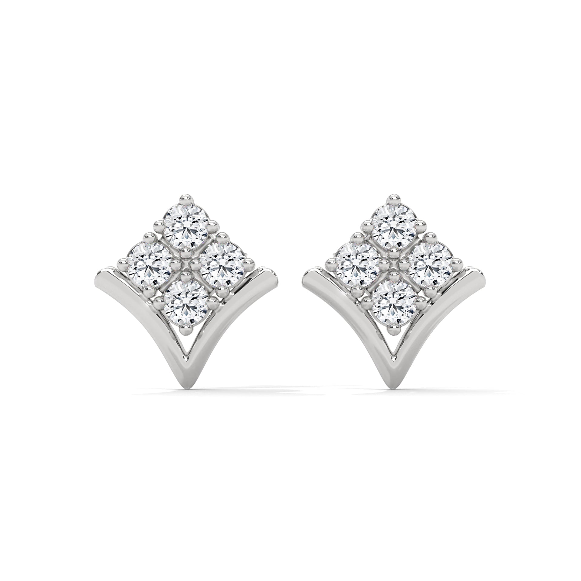 chiv v earing in silver
