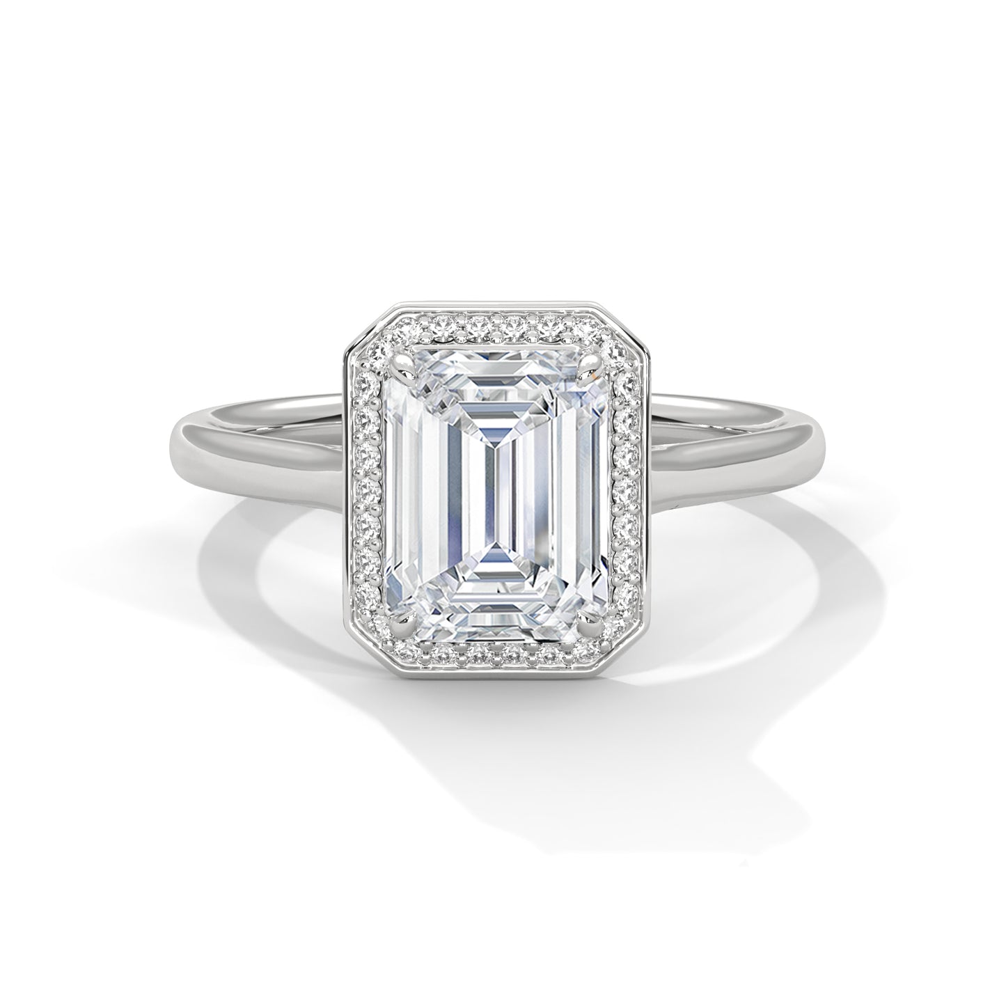 EMERALD HALO RING