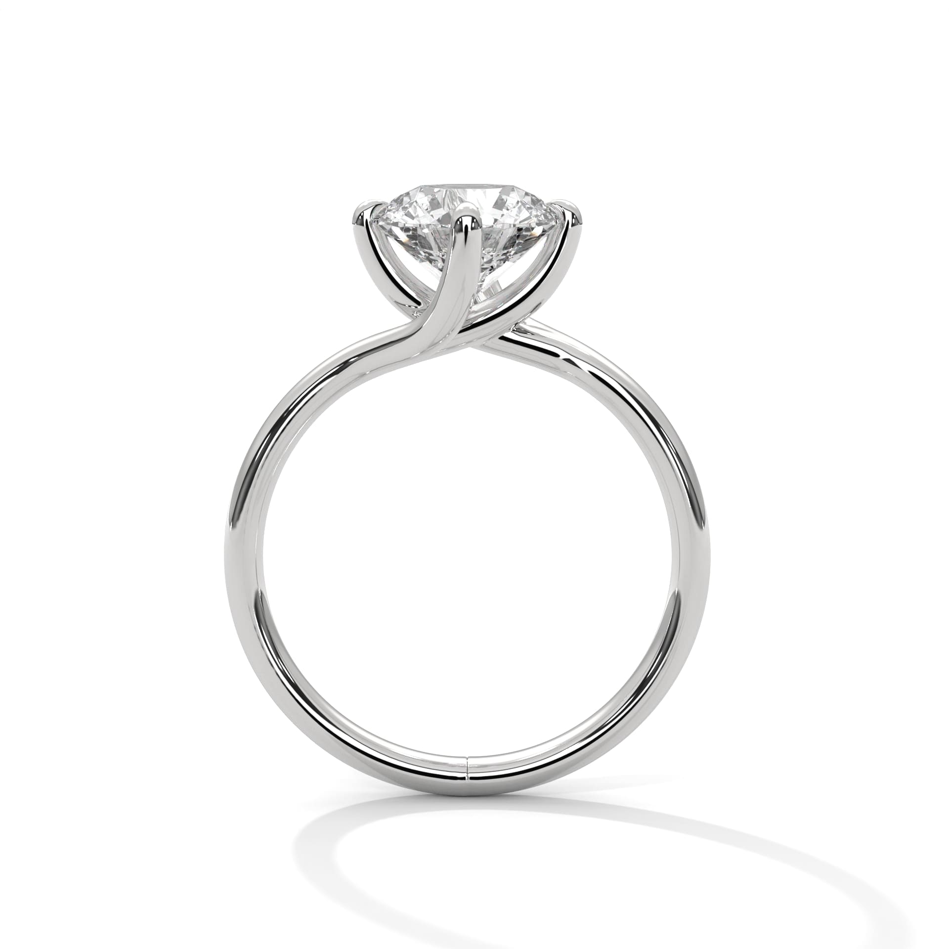 round solitaire ring