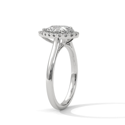 DAZZELING PEAR HALO RING