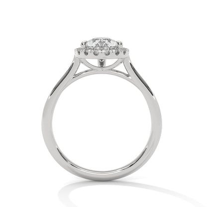 DAZZELING PEAR HALO RING