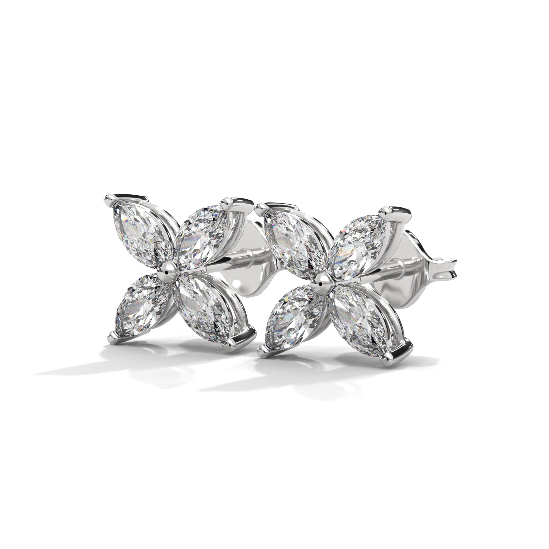 flower diamond earring for womens