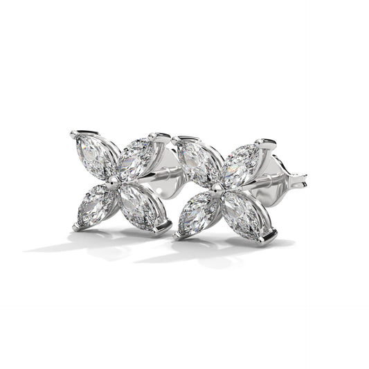 flower diamond earring for womens