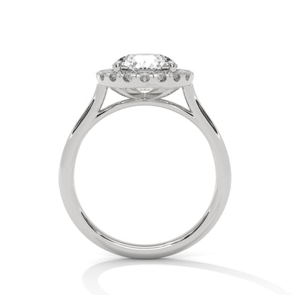 ROUND HALO SOLITAIRE RING