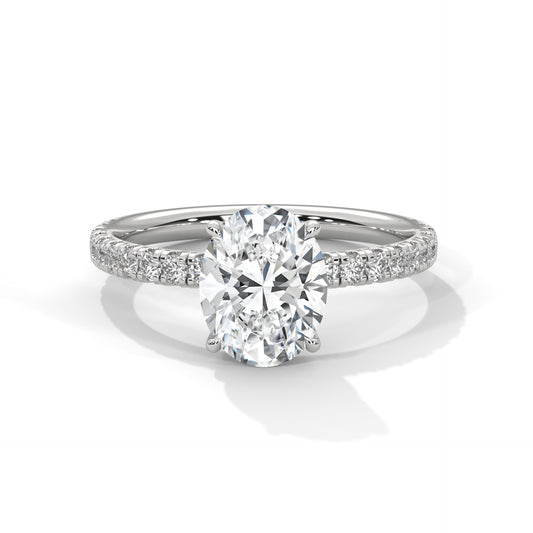 OVAL BRILLIANCE PAVE RING