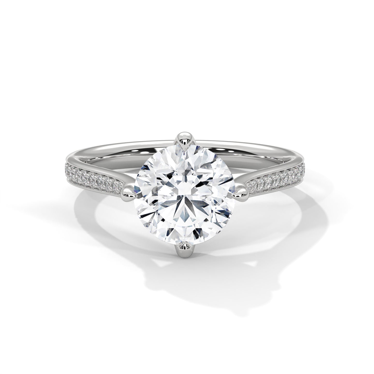 SIGNATURE PAVE SOLITAIRE RING