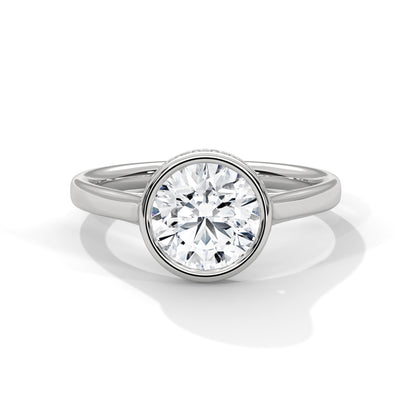 ELEVATED HALO SOLITAIRE RING