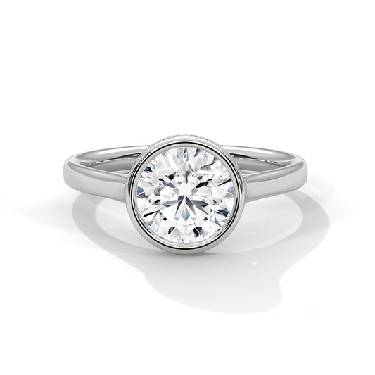ELEVATED HALO SOLITAIRE RING