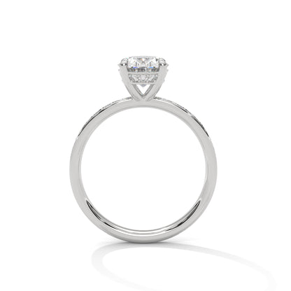 OVAL HIDDEN HALO RING