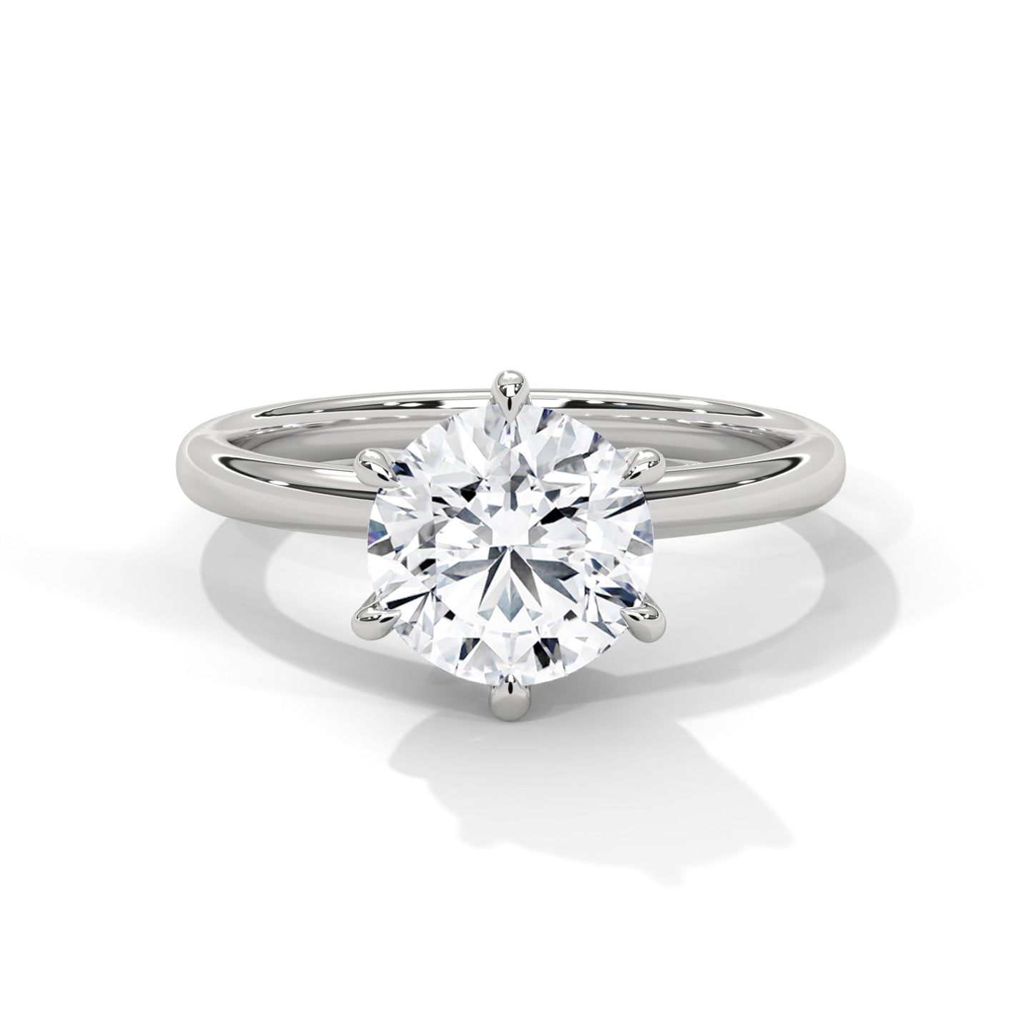 REFINED ROUND SOLITAIRE RING