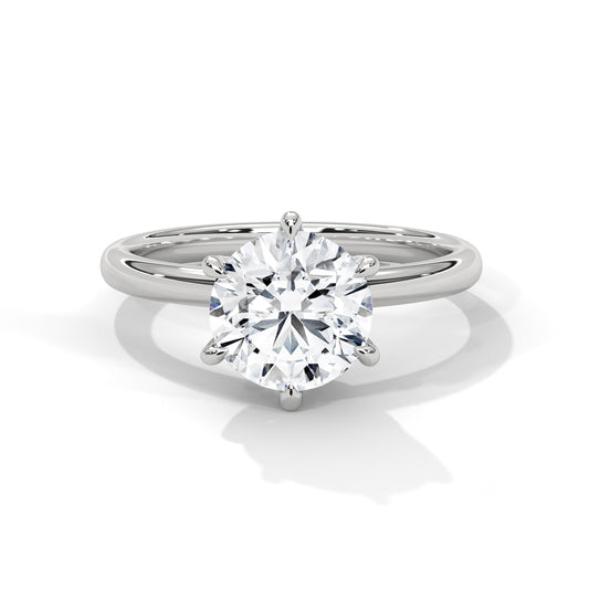 REFINED ROUND SOLITAIRE RING