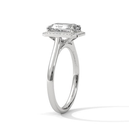 EMERALD HALO RING