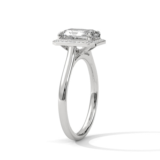 EMERALD HALO RING
