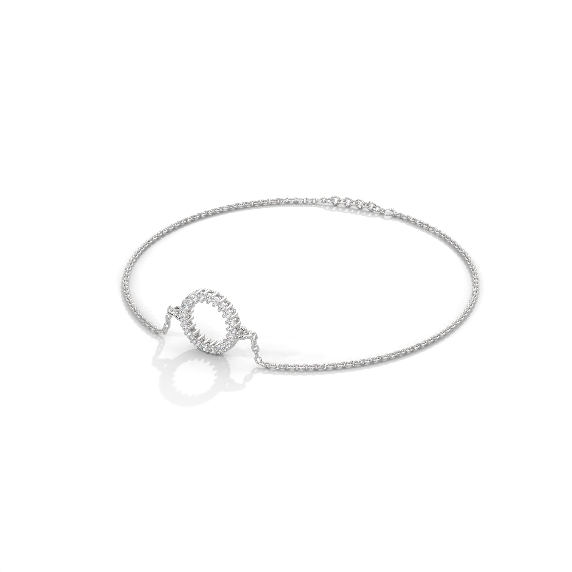 round small diamond bracelet 
