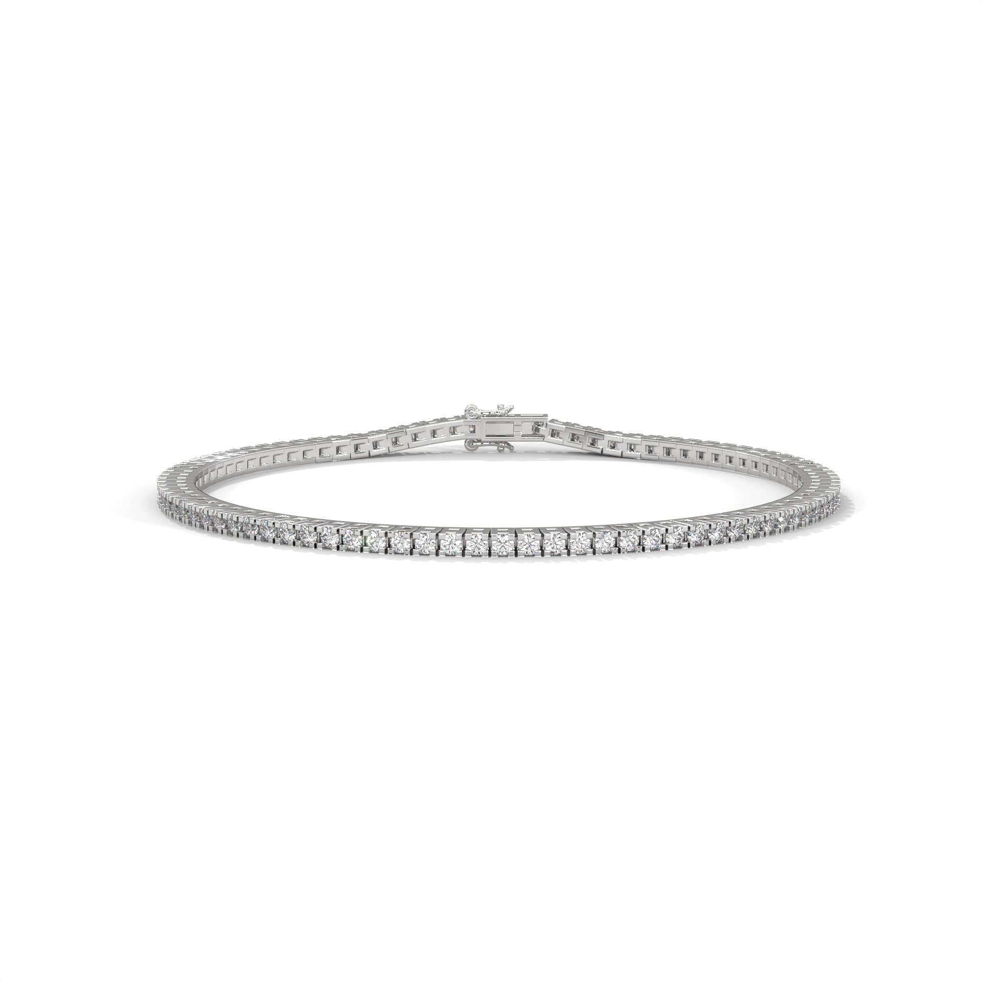 tennis bracelet in sterling silver
