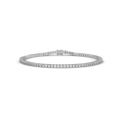 tennis bracelet in sterling silver