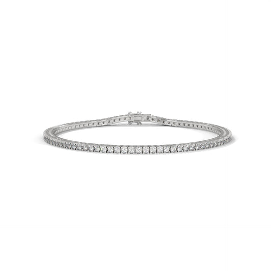 tennis bracelet in sterling silver