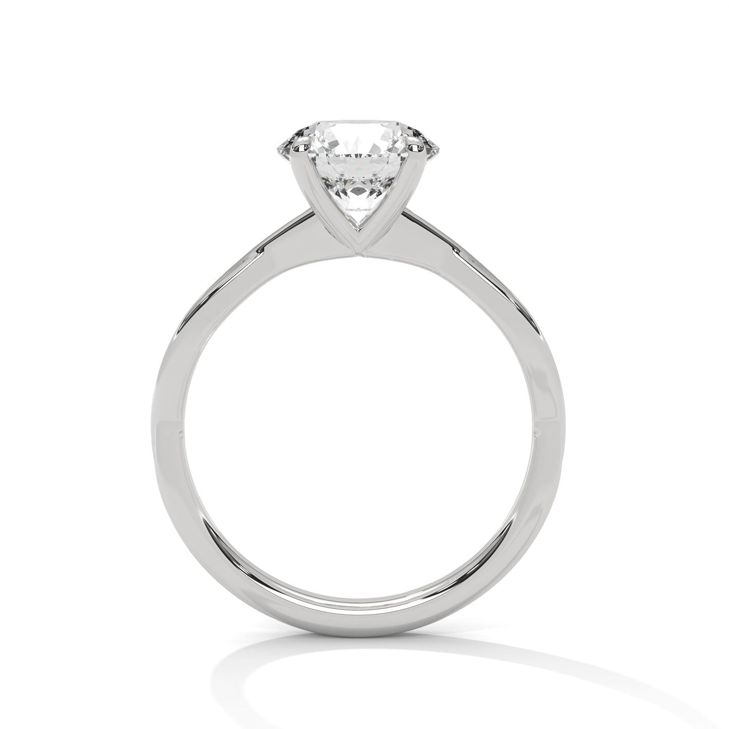 ELEGANT TWIST SOLITAIRE RING