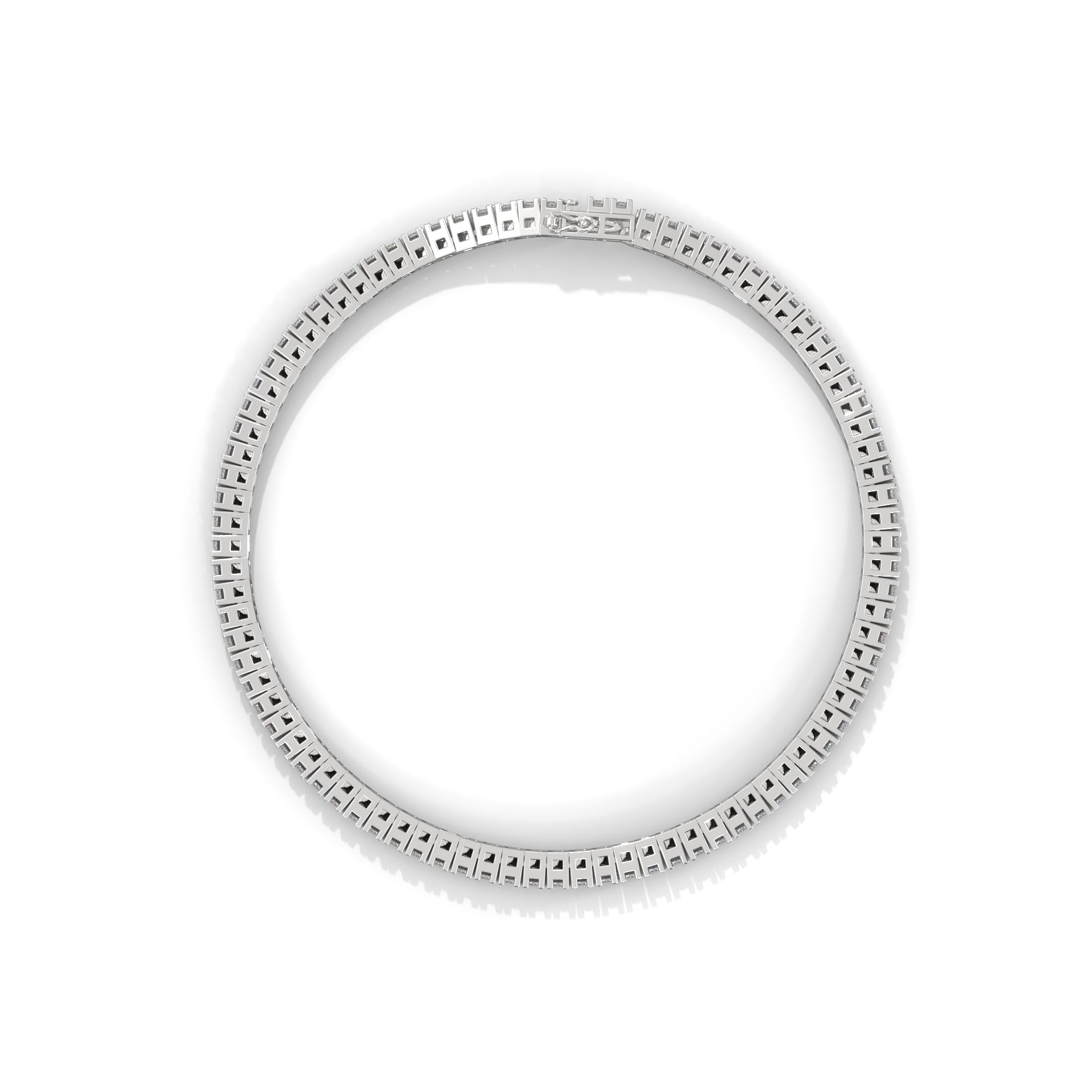 silver tennis bracelet design