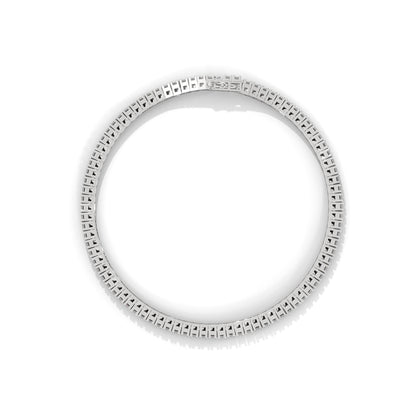 silver tennis bracelet design