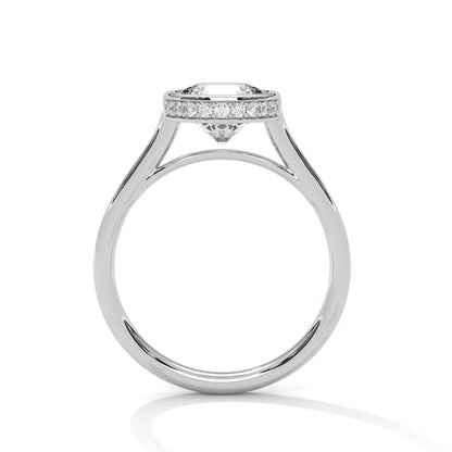 ELEVATED HALO SOLITAIRE RING