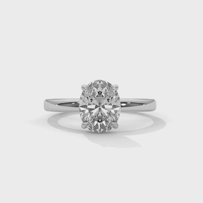 OVAL SOLITAIRE RING