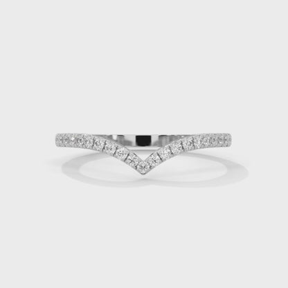VIDEO OF V SHAPED RING IN STERLING SILVER