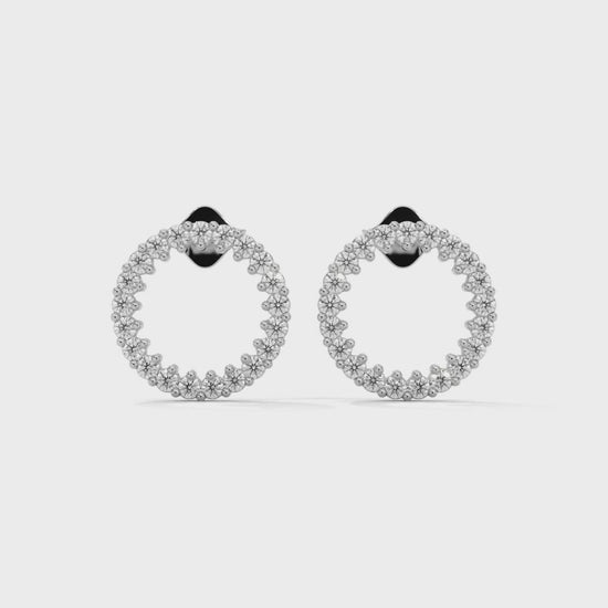 celeste hoop earing in sterling silver video